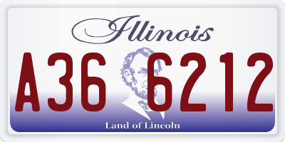 IL license plate A366212