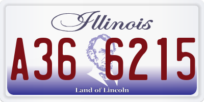 IL license plate A366215