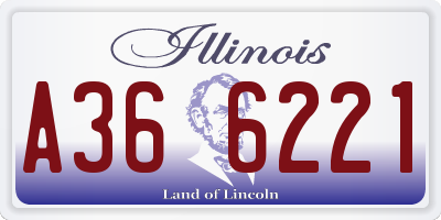 IL license plate A366221
