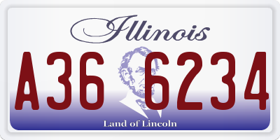 IL license plate A366234