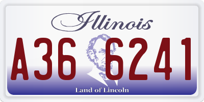 IL license plate A366241