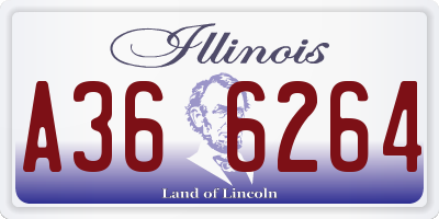 IL license plate A366264
