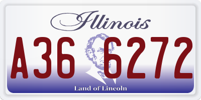 IL license plate A366272