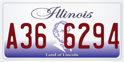 IL license plate A366294