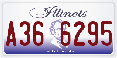 IL license plate A366295