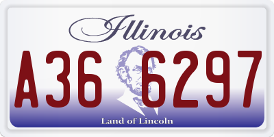 IL license plate A366297