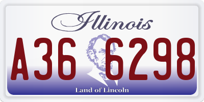 IL license plate A366298