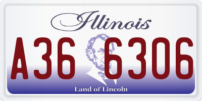IL license plate A366306