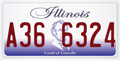 IL license plate A366324