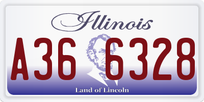 IL license plate A366328