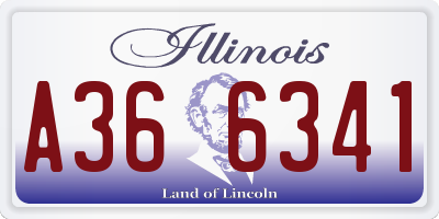 IL license plate A366341