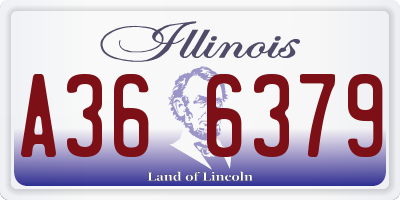 IL license plate A366379