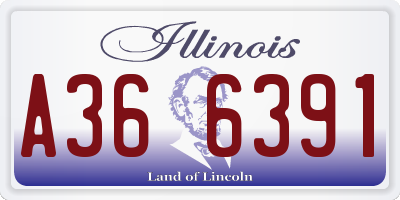 IL license plate A366391