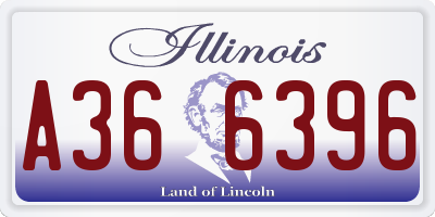 IL license plate A366396