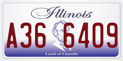 IL license plate A366409