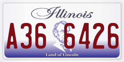 IL license plate A366426