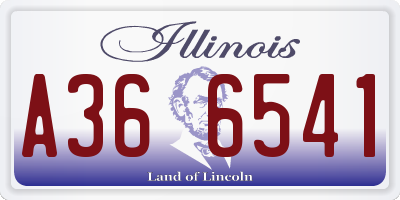 IL license plate A366541