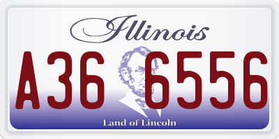 IL license plate A366556