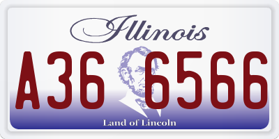 IL license plate A366566