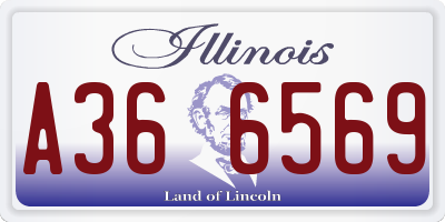 IL license plate A366569