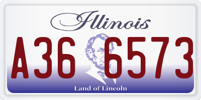 IL license plate A366573