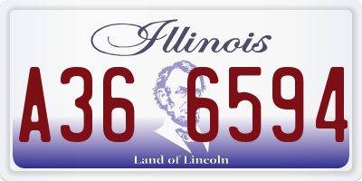 IL license plate A366594