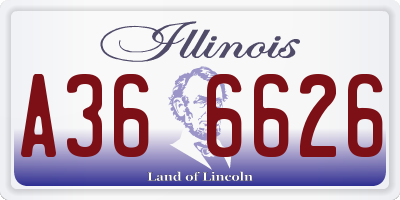 IL license plate A366626