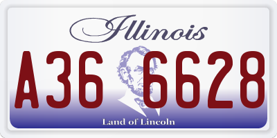 IL license plate A366628