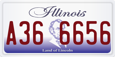 IL license plate A366656