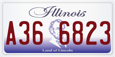 IL license plate A366823