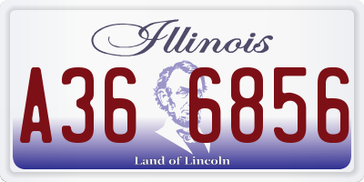 IL license plate A366856