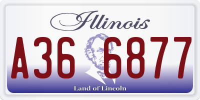 IL license plate A366877