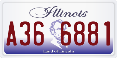 IL license plate A366881