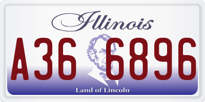IL license plate A366896