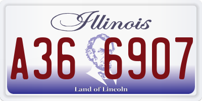 IL license plate A366907