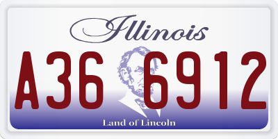 IL license plate A366912