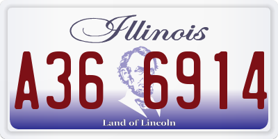 IL license plate A366914