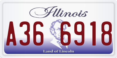 IL license plate A366918