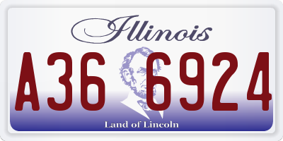 IL license plate A366924