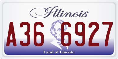 IL license plate A366927