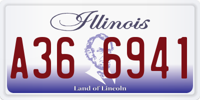 IL license plate A366941