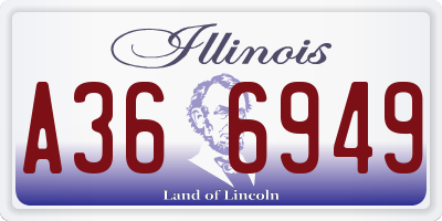 IL license plate A366949