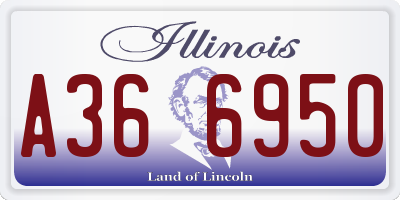 IL license plate A366950