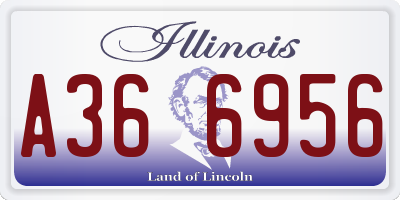 IL license plate A366956