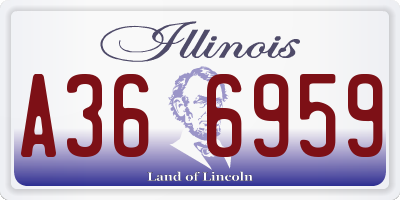 IL license plate A366959