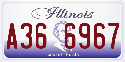 IL license plate A366967