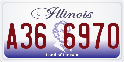 IL license plate A366970