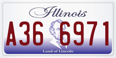 IL license plate A366971