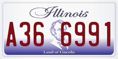 IL license plate A366991