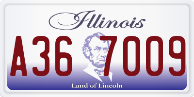 IL license plate A367009